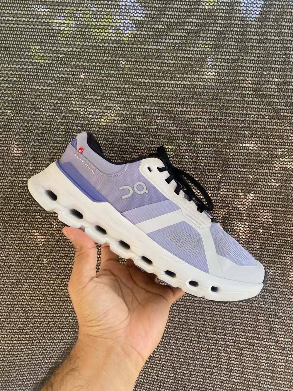 On Gray & Blue Cloudrunner 2 Sneakers